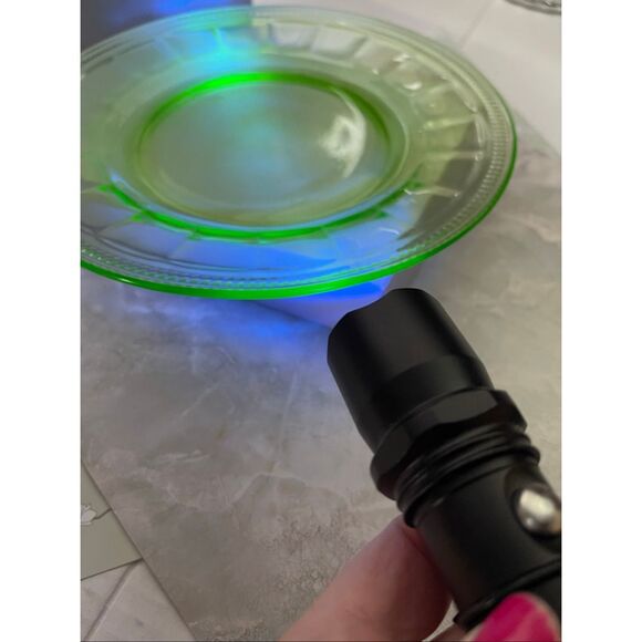 Antique Colonial Fluted Rope pattern depression glass by Federal Glass Co.Vaseli - Picture 3 of 6